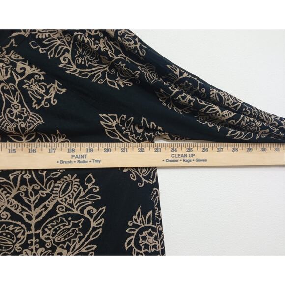 Lucky Brand Women's Shirt Black Boho Festival Hippie Tunic Size 1XL - Picture 4 of 10